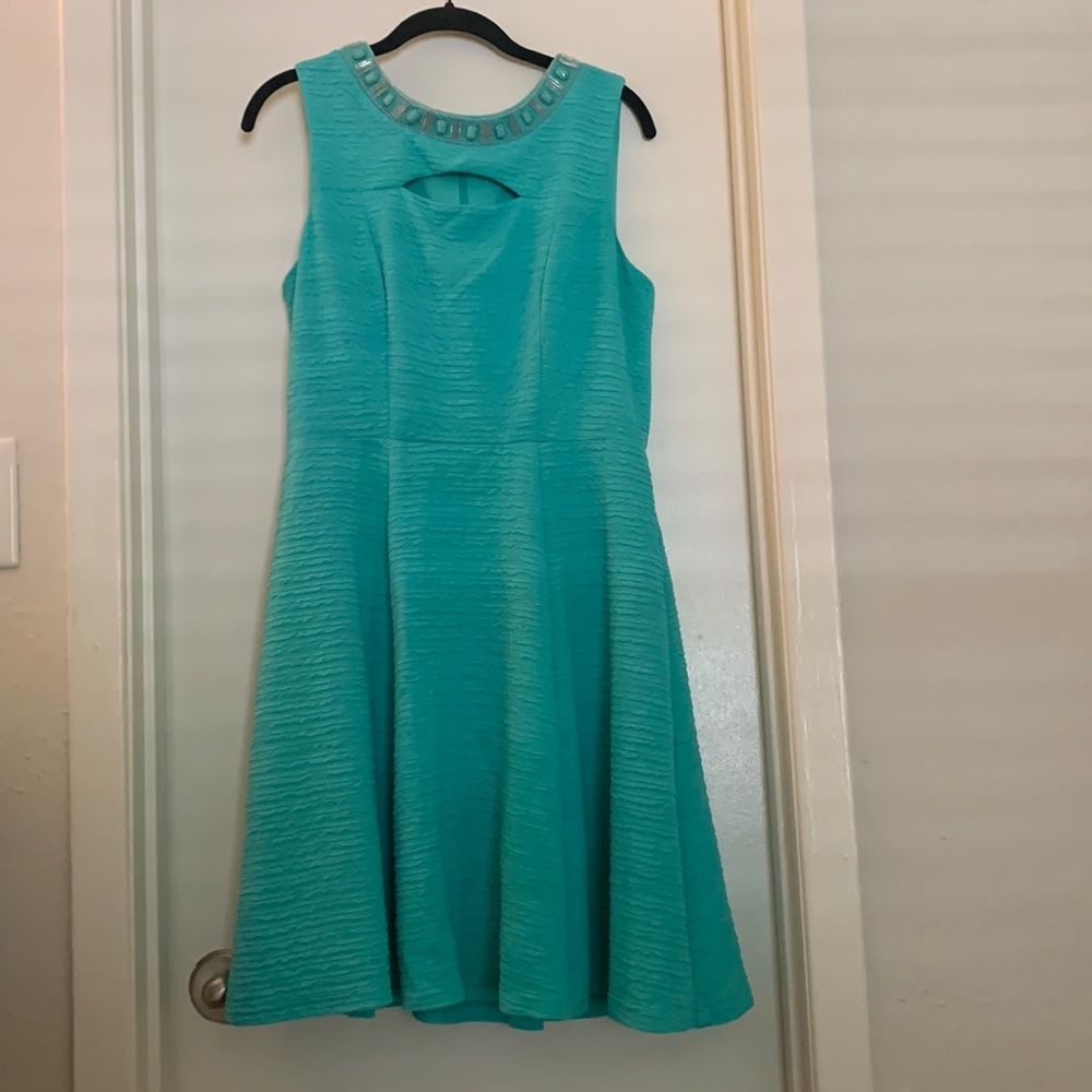 Aqua Studio One Beaded Neckline dress